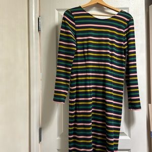 EUC J.CREW long sleeve knee length dress